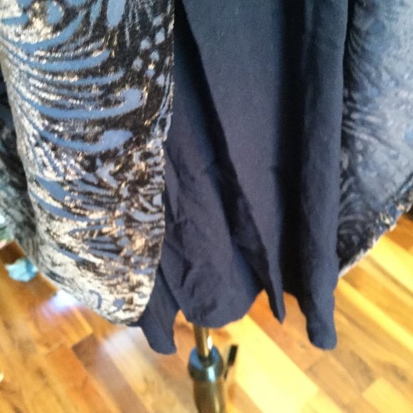 Free People burnt out fabric velvet mini dress - Picture 4 of 7